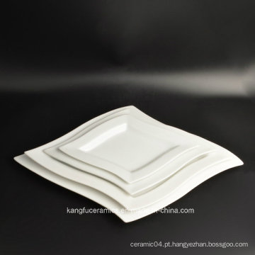 4PCS resistente ao calor definir placa de jantar de porcelana